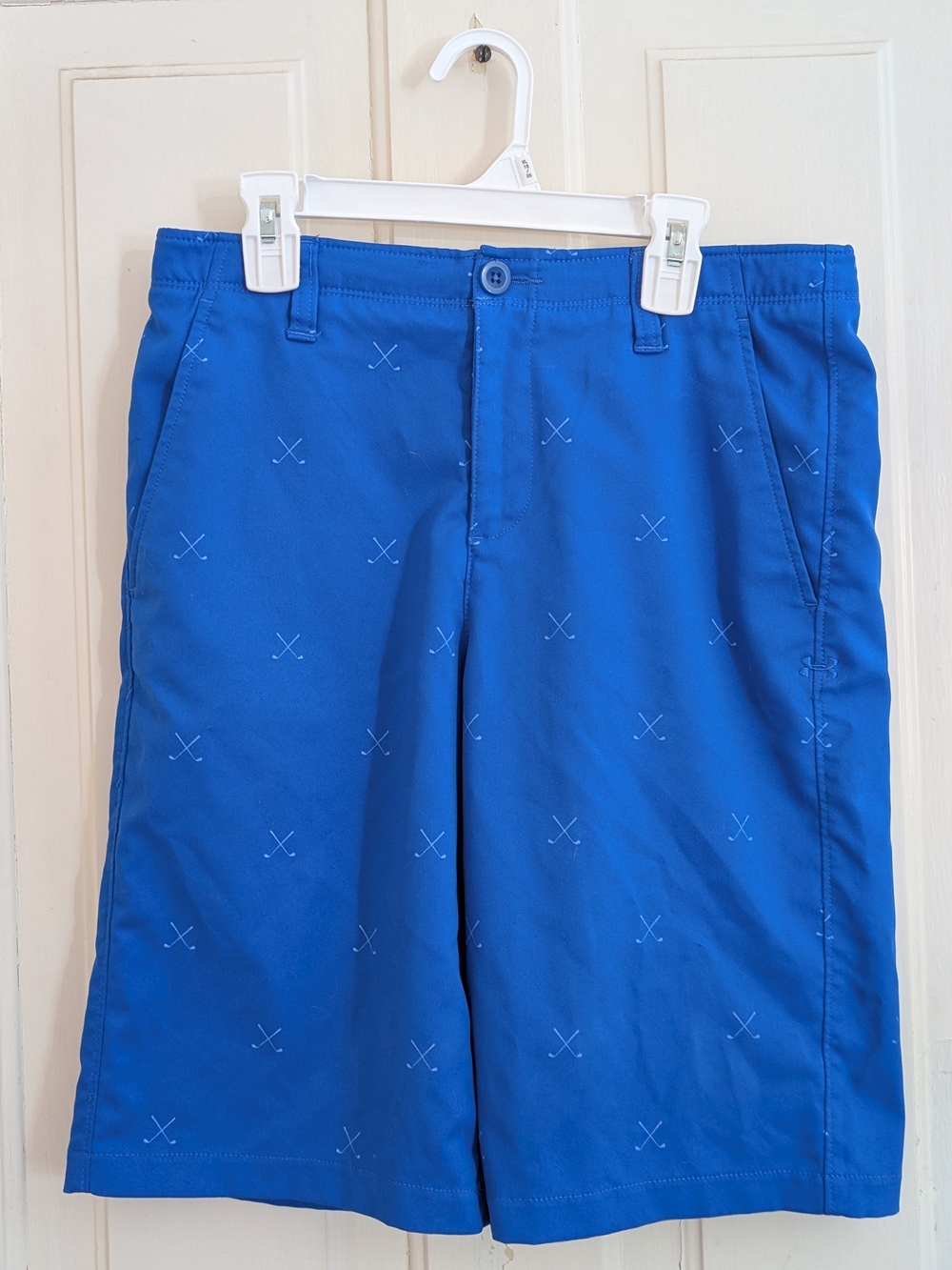 Boys Size 16 Under Armour Blue Performance Golf Shorts